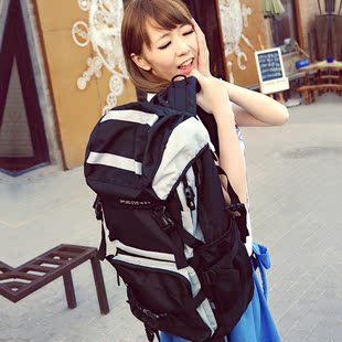  韩版休闲背包涤纶包男女大容量双肩包旅行背包旅行包笔记本电脑包