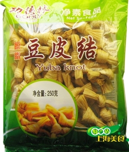  功德林 脱脂豆皮结 素食 私房菜 豆腐皮 门店销量最好的素菜 250g