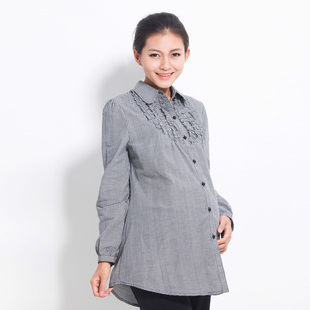 [Pregnant] October Mummy maternity dresses 2012 OL temperament of genuine elegance/pregnant women shirts