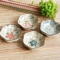上下架计划:日式陶瓷青花釉下彩餐具4寸和风梅花碗梅花形碟调味碟酱油碟出口