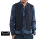 日单大牌AMERICAN ARGCIE超经典黑色大开领马甲