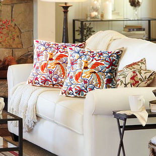 Pillow back cushion living room sofa wedding gifts wedding room decorations Embroidered Pillow 4 with optional cores