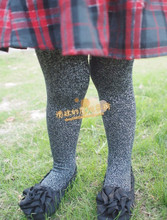 欧美品牌 儿童闪银 连裤袜 美翻了 多色入