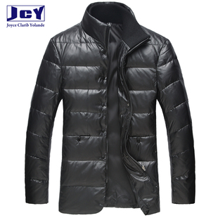  新款 JCY正品男装 加厚保暖中长款男士羽绒服