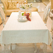 时尚柔软圆桌台布餐桌布，正方形布艺客厅酒店，餐馆口布白色