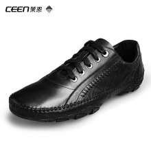 CEEN 策恩-海舰鞋 精品纯手工拉线皮鞋 休闲商务透气潮男鞋X0048
