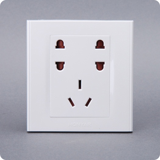 Hongyan switch socket switch panel/Genuine security/Mercure G Series/Seven-hole socket / emergency doorin the Electronic/Electrician , Outlet , Power outlet category - from Buy2taobao.com to provide professional Taobao agent buy service