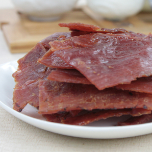  小瓒子特产零食品 古法火腿碎片猪肉脯付片 靖江猪肉脯猪肉干250g