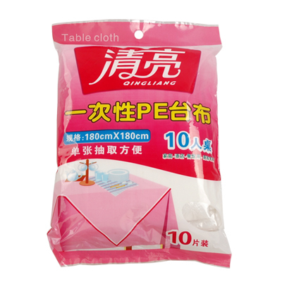 清亮一次性PE10人桌台布\厨房餐饮用具\餐桌用品一次性桌布 清亮一次性PE10人桌台布\厨房餐饮用具\餐桌用品一次性桌布