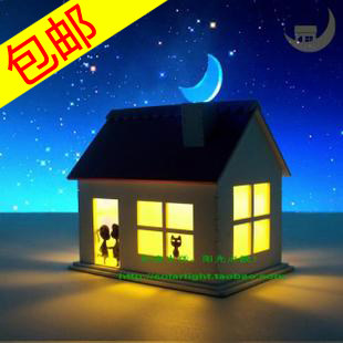 太阳能小木屋,创意礼品,Sun Jar阳光罐,太阳能LED灯,情人节礼物