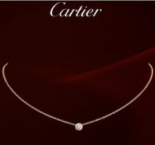 Cartier collar de diamantes en oro rosa de estilo cartier mujer joyas joyería coreana de la cadena collar de clavícula