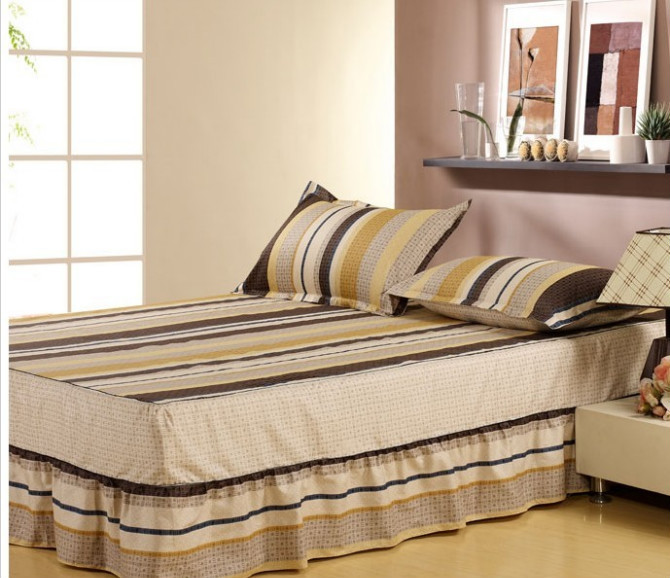 ... twill prints FRILLS bed skirt bedspread when the bed sheets Thumbnail