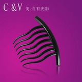 采微盘发叉 盘发造型插梳 美发必备 黑色超实用