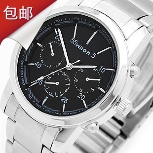  包邮正品香港威龙 男士手表时尚休闲情侣表 女手表钢带运动男表