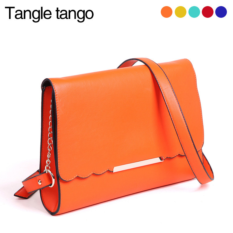 韩版糖果色女包信封包...