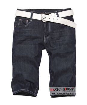 <em>牛仔短裤搭配</em>_G ID-SKY特价夏装简约男装牛仔