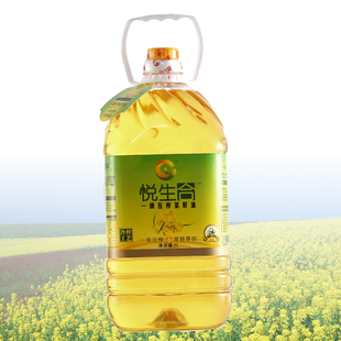  【悦生合】非转基因一级压榨菜籽油食用油 低温冷榨易吸收 5L桶装