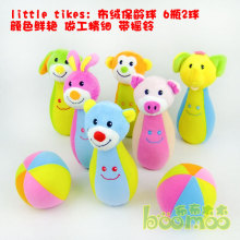 【布布木木】美国Little Tikes布质动物保龄球套装