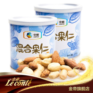  零食坚果特产 中粮美滋滋 混合果仁 2罐装 组合