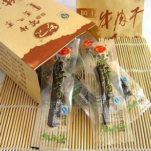  内蒙古特产 草原笨牛风干牛肉干250g  精品长条 特价零食500g包邮