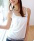 韩版糖果色百搭蕾丝棉质吊带背心