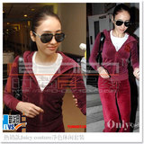 2套包邮卫衣套装天鹅绒运动套装女装2012秋装新款运动服休闲套装