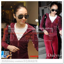 2套包邮卫衣套装天鹅绒运动套装女装2012秋装新款运动服休闲套装