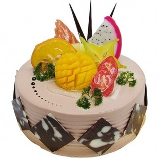  生日蛋糕全国速递 呼和浩特蛋糕预订 品牌鲜奶水果蛋糕新鲜蛋糕