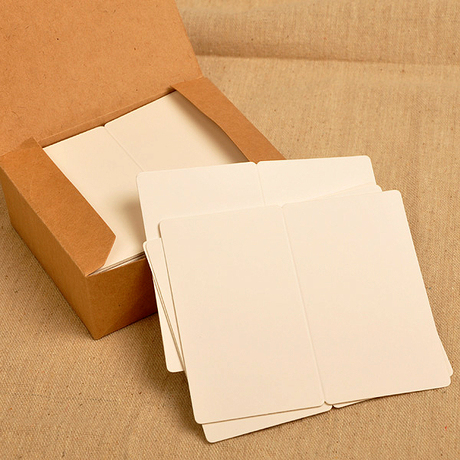 特价圆角白色单词卡片名片可折叠英文拼音卡纸
