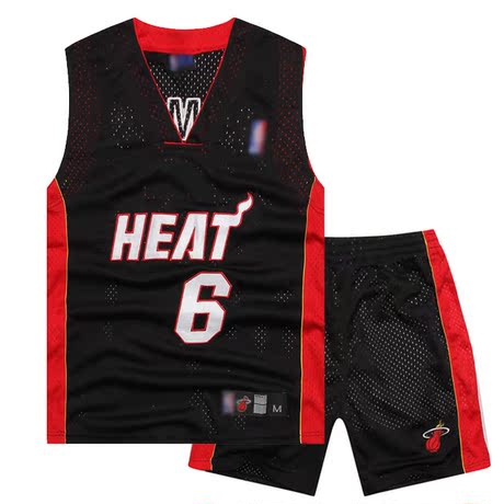 正品热火篮球服杜兰特韦德詹姆斯篮球服套装球