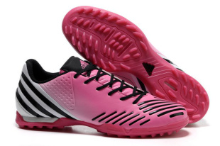  团购价 阿迪达斯adidas正品 猎鹰12代草钉平底 FG男 足球鞋 粉红