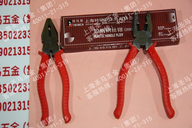 【库存产品 特价促销】上海特玛斯牌 胶柄钢丝钳 老虎钳 8寸|msdalam kategori perkakasan/alat, Alat-alat tangan, memegang Tools, tang - dari Buy2taobao.com untuk memberikan perkhidmatan ejen Taobao profesional membeli