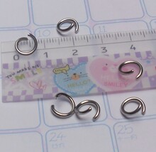 手工材料DIY 单圈 小铁圈 小铁环 8*1.2开口圈