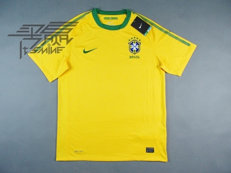 买赢正品】现货 Nike耐克 2010巴西主场球衣 3