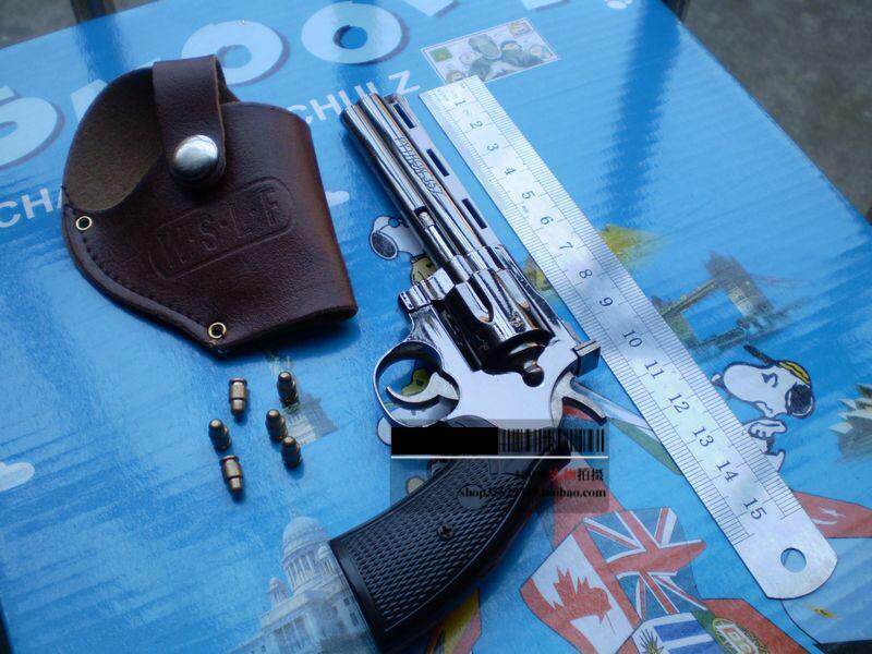 特价促销 标配子弹+枪套 全金属 左轮357 仿真枪模型 手枪 模型枪