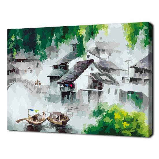 diy油画数字 正品手绘填充客厅卧室装饰画风景画 梦里水乡60x75|ruв категории Домашний быт, декоративная живопись, DIY/цифровой живописи - от Buy2taobao.com для оказания профессиональной услуги покупки агента Taobao