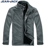 Jeanjack品质男装2012春装新款 抓绒男士休闲开衫外套卫衣 男6207