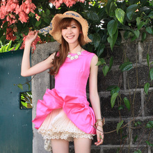 淘宝网2012夏装新款雪纺裙裤半身裙夏季短裙裤韩版纯色包臀百褶裙裤1265