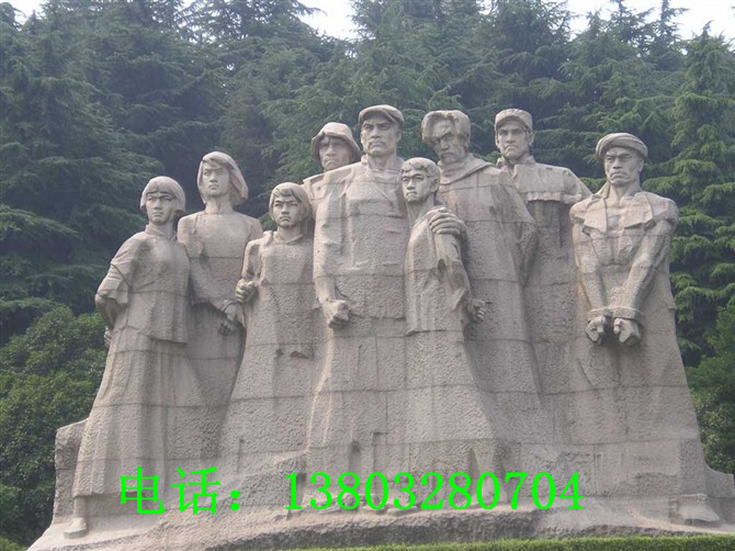 石雕英雄人物雕像 大理石雕塑英雄 历史人物雕
