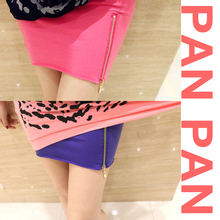【PANPAN】QZ-041 设计感很强的拉链包臀短裙 4色