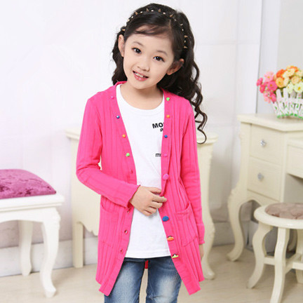 6春装秋<em>大女童</em>全棉<em>毛衣</em>服8<em>开衫</em>9外套长袖12小