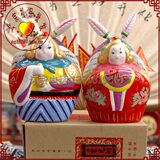 一件包邮 中号老北京兔爷/富贵团圆/兔奶奶/纯手工/新年礼品