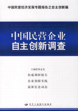 中国民营企业自主创新调查 黄孟复   中华工商联合出版社