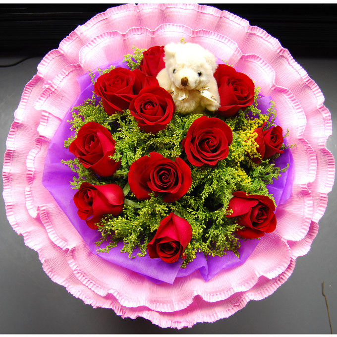 中礼鲜花速递全国生日鲜花红玫瑰花玫瑰花束鲜花店送花全国