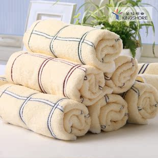  金号 纯棉毛巾 素色全棉面巾 柔软吸水 多色可选 速干 家庭实用