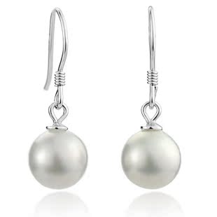 南洋贝珠珍珠耳环...