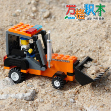 六一疯抢 乐高式立高 万格积木乐高式城市建筑工程系列26073N