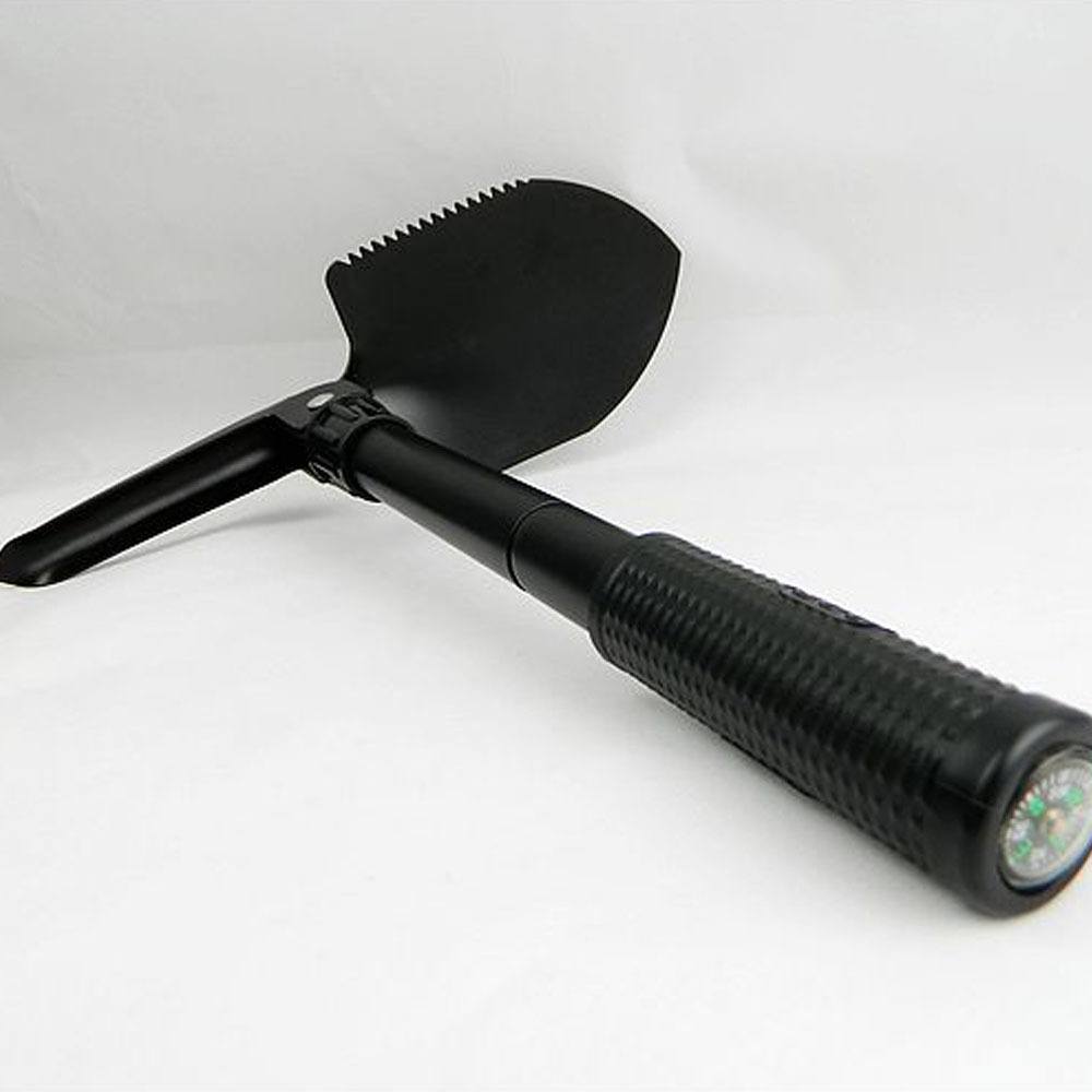 多功能便带工兵铲 铁锹 兵工铲子 折铲 带指南针