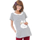 Female Royal maternity dresses of summer clothes for pregnant women lactating pregnant women short sleeve shirt t shirt Korean easing 12,026