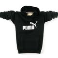 PUMA彪马 品牌 休闲运动 连帽抓绒长袖卫衣 春装 22055黑色